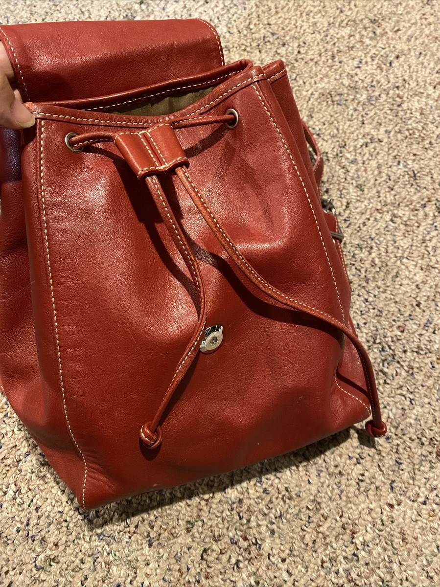 COACH LEGACY DRAWSTRING RED LEATHER BACKPACK 9569 | eBay display picture 1