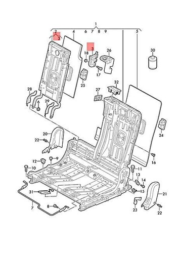 NEW AUDI VW Q3 RSQ3 GOLF SPORTSVAN TIGUAN F3B F3N AD1 AM1 LOCK 