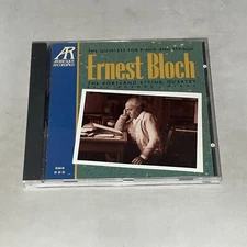Ernest Bloch: The Quintets for Piano and Strings CD Portland String Quartet cc