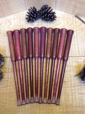 Lot of  10 -Purple Heart  Custom One Piece Friction Turkey Call Strikers Flared