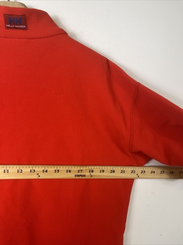 Vintage Helly Hansen Herren Prostretch Fleece Pullover Rot Made in USA Neu mit Etikett XL - Bild 7 von 8