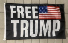 Free Donald Trump 2024 Flag FREE SHIP Save America Republican Jail USA Sign 3x5'