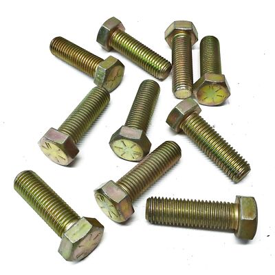 Muncie/New Flyer 3/4'' 10 UNC X 2 1/2'' Zinc Plated Bolt 10B12040 [Lot of 10] NOS
