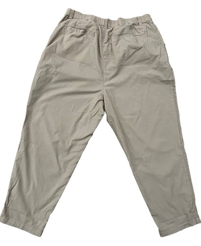 High Rise Pleated Taper Cobblestone Beige Corduroy Pants W/Washwell Size 20  NWT | eBay