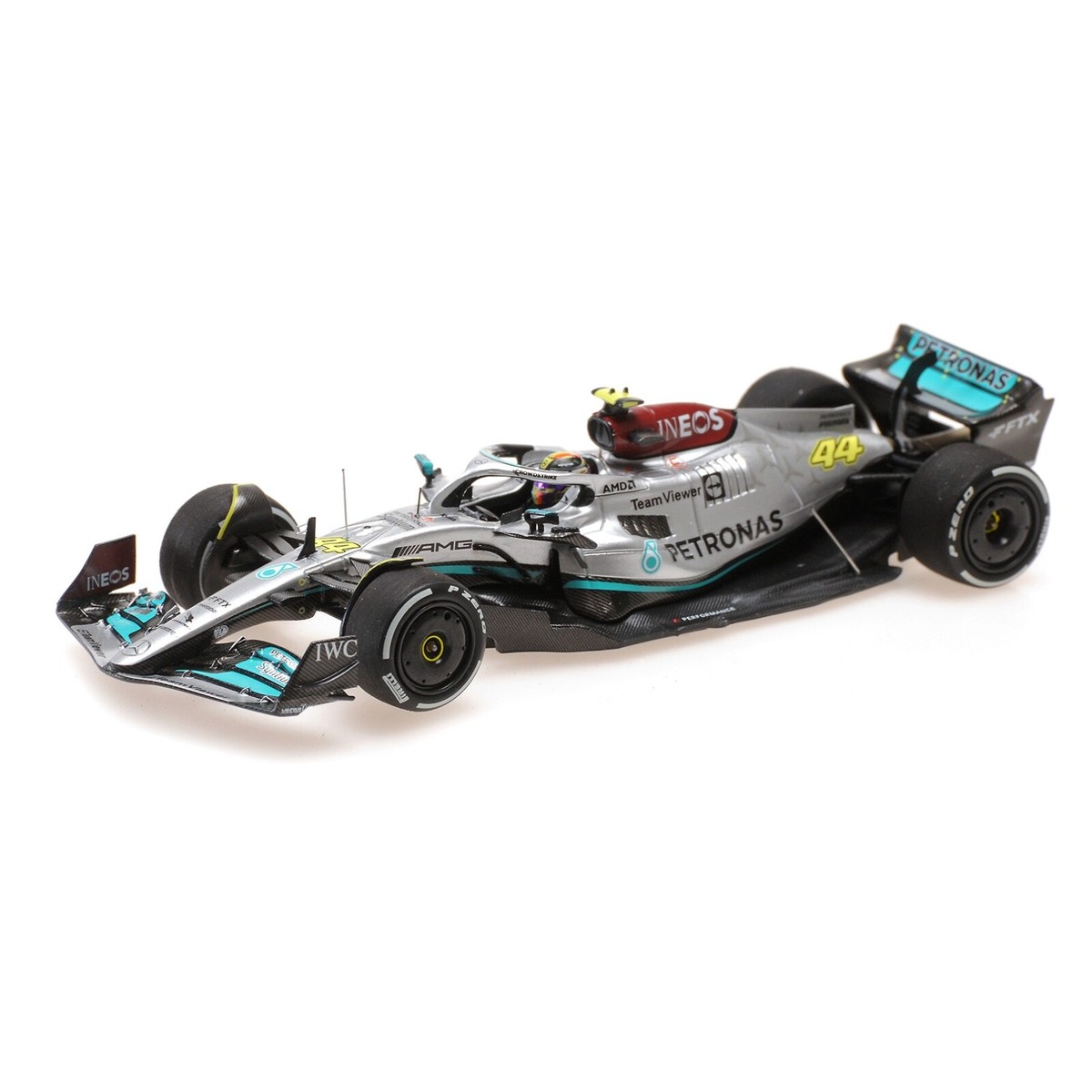 ミニチャンプス 1/43 メルセデスF1 W15 L.ハミルトン イギリスGP