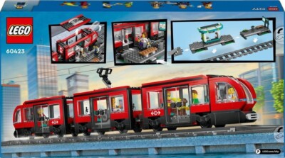 ウッソ・エヴィン　ガレージキット LEGO City Downtown Streetcar and Station 60423 Toy Building Kit