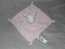 Mothercare unicorn comforter soft toy pink blankie