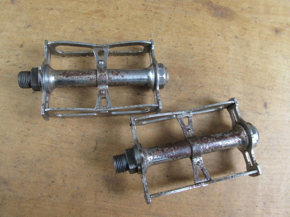 Pédales Vélo Course Anciennes Lyotard 45TER - Alliage - France