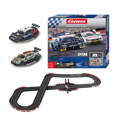 Carrera Dig 132 Rennbahn DTM Speed Memories Starter 7,3m 2 Fahrzeuge Wireless