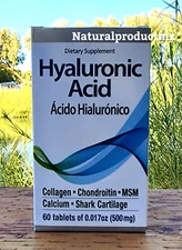 Acido Hialuronico ✅ Hyaluronic Acid Hydrolyzed Anti-Aging 60 Tabs by Vida Herbal