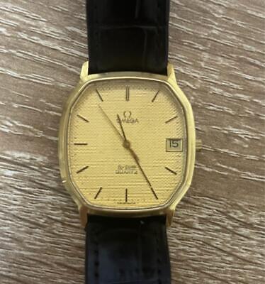 Omega De Ville Vintage Date Gold Quartz Mens Watch Authentic Omega De Ville Vintage Date Gold Quartz Mens Watch Authentic