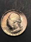 1943-S Washington Quarter Goiter Variety BU Details (scratch reverse)