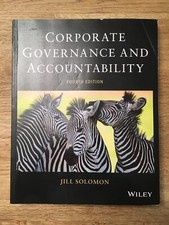 Corporate Governance and Accountability by Jill Solomon (Paperback, 2013)