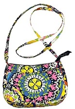 Vera Bradley Crossbody Bag Quilted Floral Rio Carryall Boho Cotton Purse Pocket