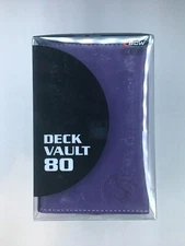 BCW DECK VAULT LX 80 ~ PURPLE  ~ Premium Leatherette Box Dice Tray 1-DVLX80-PUR