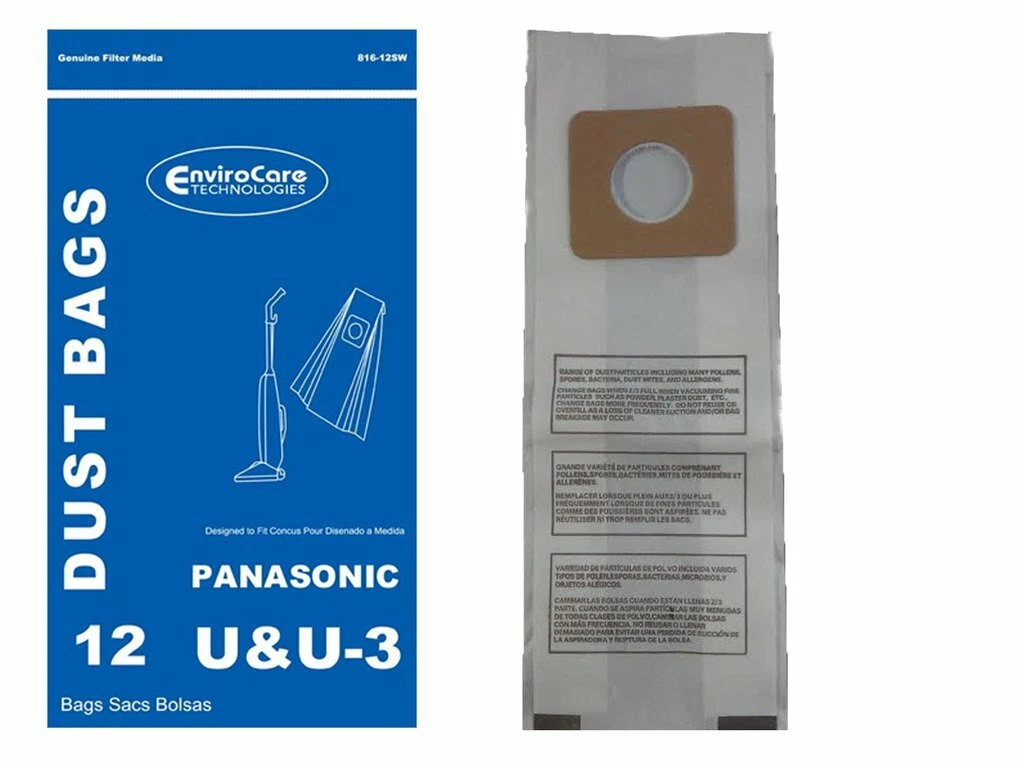 Envirocare Vacuum Bags for Panasonic Type U
