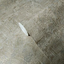Plain Modern taupe bronze metallic faux plaster textured contemporary Wallpaper