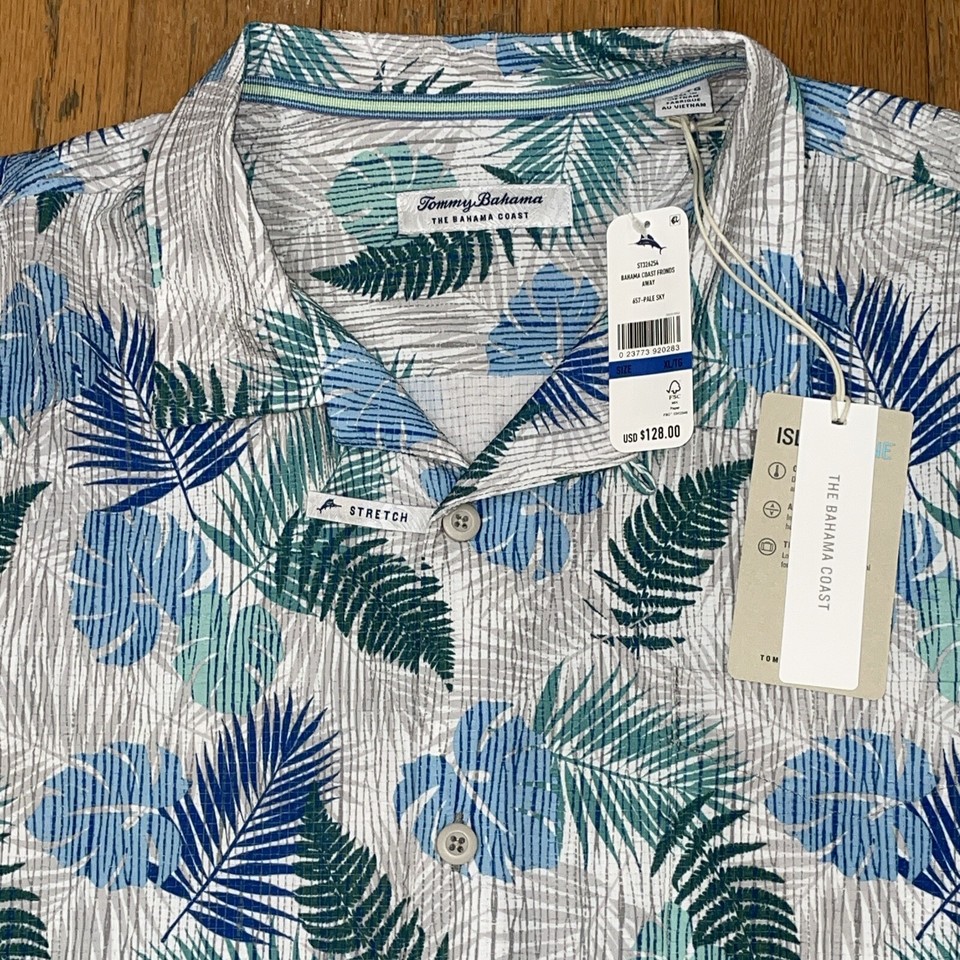 Tommy Bahama Men's Bahama Coast Night Schooled Camp Shirt - Kingfish main image 1