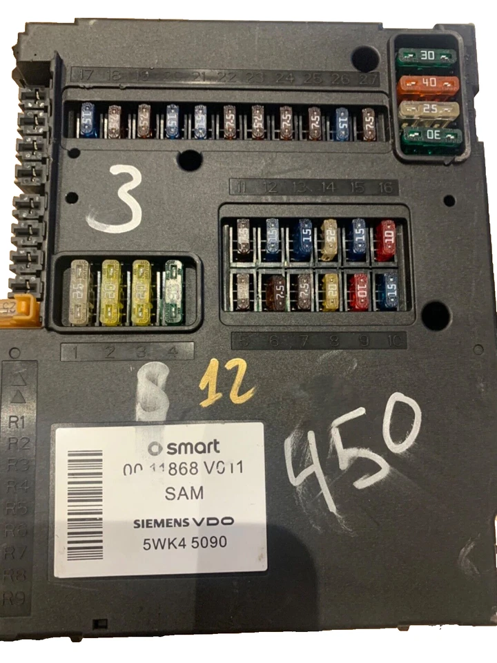 SMART SMART 2007-2012 Sicherungskasten 0011868V006 - Bild 3 von 3