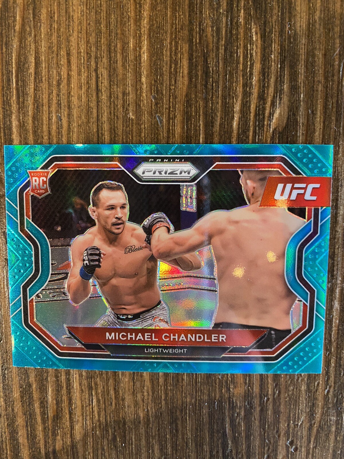 2021 Panini Prizm UFC  Michael Chandler Rookie Teal /49 First Year Centered 🔥