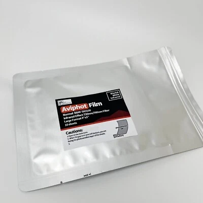 AGFA Aviphot large format 4''x5'' sheet,ISO 100, infrared/B&W, 10sheets