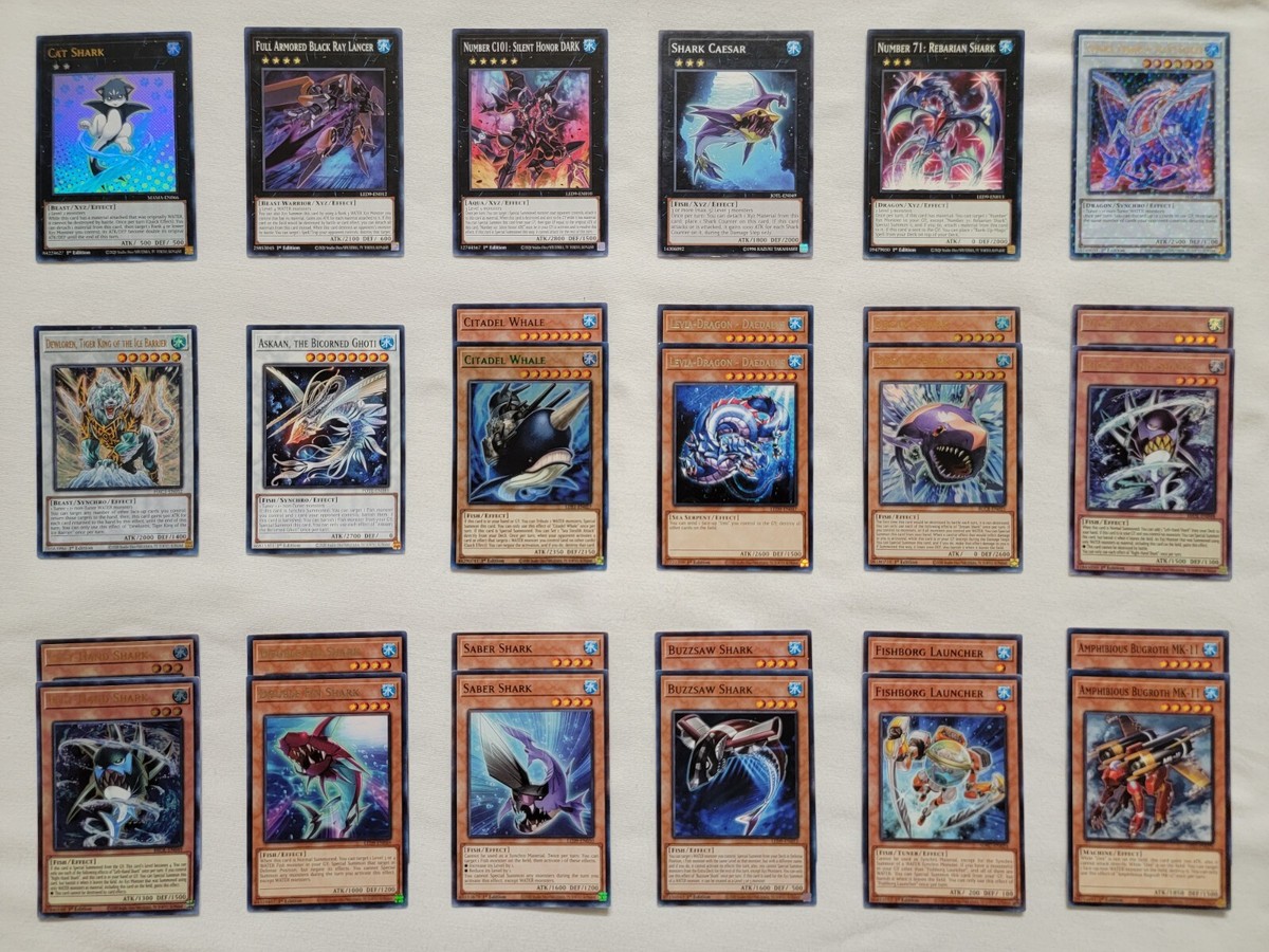 Shark Water Deck Yugioh (44 Cards) Levia-Dragon Citadel Whale