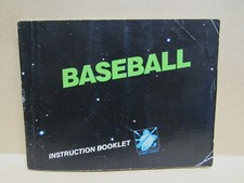 BASEBALL Manual - no game .... NES Nintendo