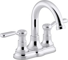 Kohler Sterling Ludington Bathroom Faucet, 1.2GPM, Polished Chrome, 27373-4-CP