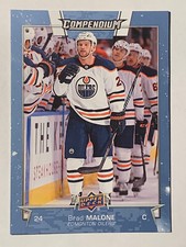 2017-18 UD Compendium Blue BRAD MALONE Edmonton Oilers Card# 692