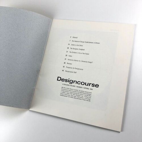 Designcourse. A dialogue Vol.1 No. 1. | Purdue Research Foundation, 1969 - Picture 3 of 11
