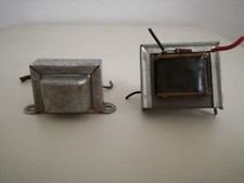 COPPIA DI VECCHI TRASFORMATORI ANNI '60 RICAMBI USATI PER RADIO A VALVOLE