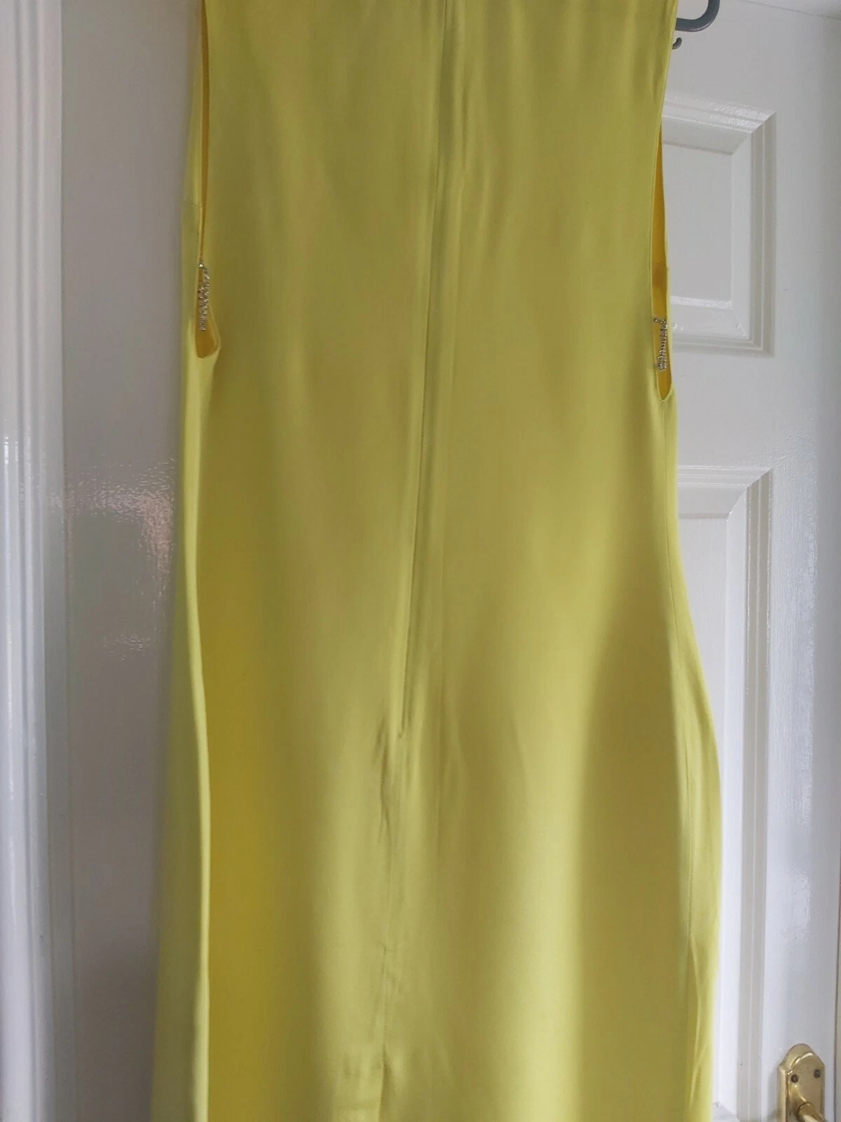 Abito da donna giallo Versus versace con diamante. Vintage anni '90. Immacolata