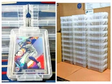 Sports Card Storage Box (2-Pack) Each Holds 50 Cards in Penny Sleeves Stackable