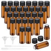 30 StüCk Tropfflasche FüR ÄTherische ÖLe, 5Ml Mini Glasflaschen, NachfüLlbare...