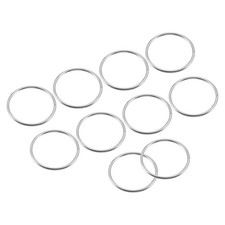Metal Craft Hoop 50mm OD 2.8mm Thick 12pcs, Floral Hoop Wreath Rings