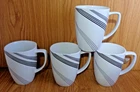 Corelle URBAN ARC PORCELAIN MUGS Set of 4
