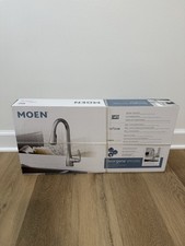 Moen Georgene Spot Resist Stainless Single Handle Kitchen Faucet - 87912SRS