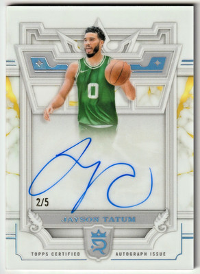 Jayson Tatum 2023-24 Topps Royalty Royal Precedence Auto #2/5