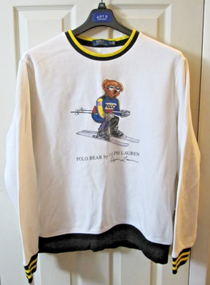【新品】POLO RALPH LAUREN USA SKI CREW SWEAT Polo Ralph Lauren Bear Sweater Ski Team USA Mens XL Olympic