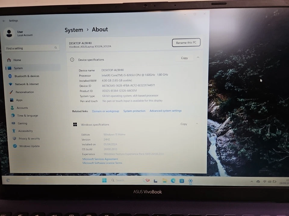 ASUS Vivobook X512F core i5 8th gen windows 11 Laptop Battery Doesn't Charge - Image 2 of 4