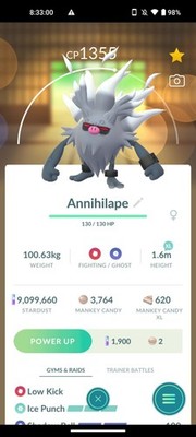 Non Shiny Annihilape For Great League With 3 Moves- Instant Trading   Pokémon Go