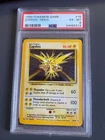Pokémon TCG 1999 Base Set Unlimited Holo Zapdos 16/102 PSA 6