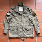 Ralph Lauren Denim Supply Jacket M-65 Camo Military Patches Zip Up Green Medium