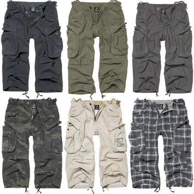 Brandit Industry 3/4 Cargo Shorts 5 Farben S-3XL Vintage Short kurze Hose Pants