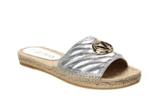 Valentino By Mario Valentino Clavel Leather Espadrille Sandal Women's 39 9