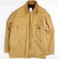 Big Smith Canvas Chore Work Jacket Size XL Brown