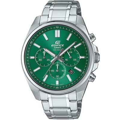 Casio Edifice EFV-650DJ-3AJF Green Dial Chronograph Stainless Steel Quartz Men's