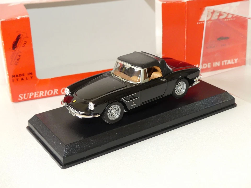 FERRARI 330 SPYDER AVEC CAPOTE Noir BEST 9138 1:43 - Photo 1/2