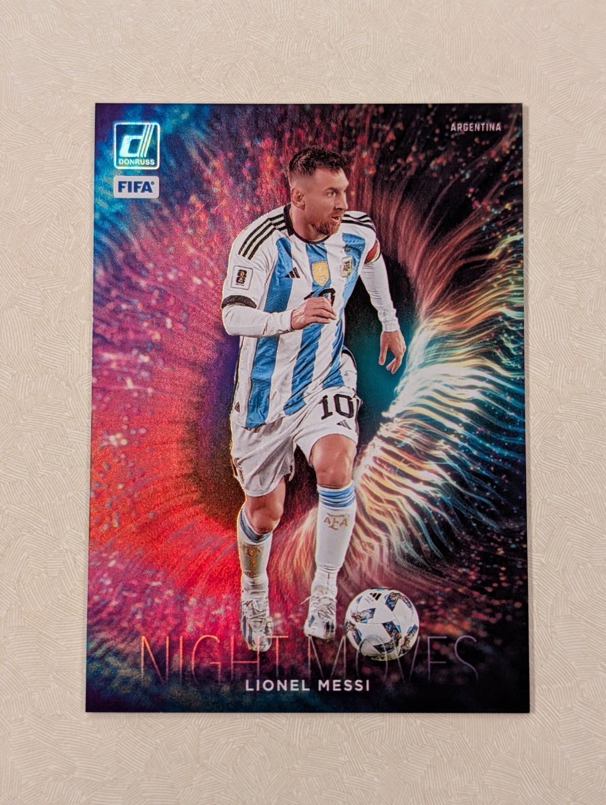 2023-24 Donruss Soccer Night Moves Lionel Messi #10 SSP Argentina Case Hit