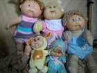 Four  Vintage Cabbage Patch Dolls 1 Mattel  Baby Beans She talks  1970+